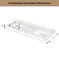 thumbnail image 6 of Altair Design Arbios 72" Quartz Stone Vanity Top in Calacatta White, 6 of 7