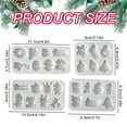 thumbnail image 3 of Clearance DIY Silicone Mould under $5,Christmas Silicone Santa Reindeer Snowman Tree Bell Non Stick Grade Easy Release Fondant Candy Cookie Jelly, 3 of 9