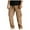 Khaki, variant on Cavosen Cargo Pants for Men Low waist Trousers with Pockets Solid Elastic Waist Bottoms Drawstring Zipper Versatile Clothes