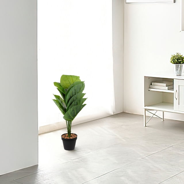 unbranded Plantas Falsas De Plástico Con Hojas Realistas Ideales Para Interior