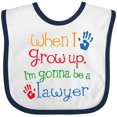 thumbnail image 3 of Inktastic Future Lawyer Boys Girls Attorney Boys or Girls Baby Bib, 3 of 4