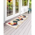 thumbnail image 2 of Rooster Front Door Mat Retro Chicken Farm Animal Rustic Country Welcome Doormat Indoor Outdoor Entrance Floor Mat Non-Slip Washable Runner Rug for Front Porch Decor 20x63 Inch, 2 of 6