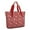 Red Christmas Snowflake-2, variant on Tote Bag for Women - Red Christmas Snowman Pattern Shoulder Bag - Large Utility Work Duffle Bag with Zipper Handbag for Travel, Work, Sprots