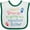 White and Green, variant on Inktastic Marathon Runner Future Boys or Girls Baby Bib