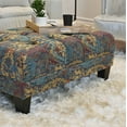 thumbnail image 5 of Roundhill Furniture Berliton Fabric Tufted Oversized Ottoman in Turkish Gemstone, 5 of 9
