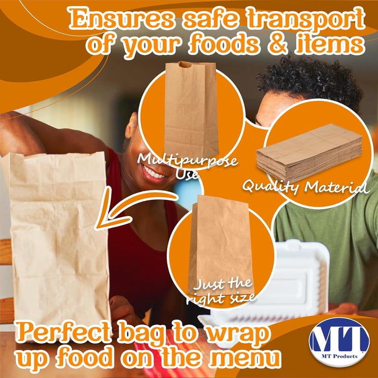 モデーア おまとめセット paper bag MT Products Large Snack Catering Disposable Brown Paper Lunch Bags