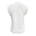 thumbnail image 4 of FUYUDY Women Shirts Knitted Sleeveless Sweater Vest Casual Crochet Tops Soft Summer Pullover Yarn Tank Blouse Versatile Female Solid Color Dailywear, 4 of 5
