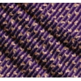 thumbnail image 3 of Soimoi Purple Cotton Voile Fabric Fox & Stripes Kids Printed Craft Fabric by the Yard 42 Inch Wide, 3 of 7