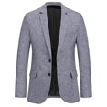 thumbnail image 1 of Mile Men's Casual Blazer Two Button Sport Coat Suit Jacket, 1 of 2