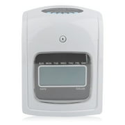 Electronic Employee Attendance Punch Time Clock Payroll Recorder LCD Display K-7