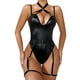 thumbnail image 1 of NECHOLOGY Ropa Interior Mujer Adulto Lencería Body de lencería de piel de una pieza para mujer, con encaje y corsé Negro Mediano, 1 of 7
