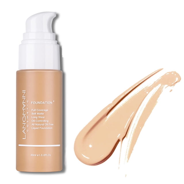 High Light Face Liquid Foundation Makeup Full Coverage Concealer Whiten 30Ml, Concealer Foundation