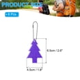 thumbnail image 2 of Uxcell 6Pcs Reflective Keychain Tags Reflective Pendant Reflector Key Ring Safety Reflector Christmas Tree Shape Purple, 2 of 7