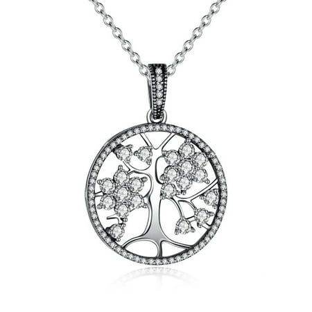 - Tree of Life CZ Chain and Pendant Necklace - Ginger Lyne Collection