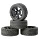 thumbnail image 2 of 4 piezas de neumáticos para coche RC 1/16, 1/12 y 1/14, modelo de rueda para Wltoys 124019 Boys Negro, 2 of 4