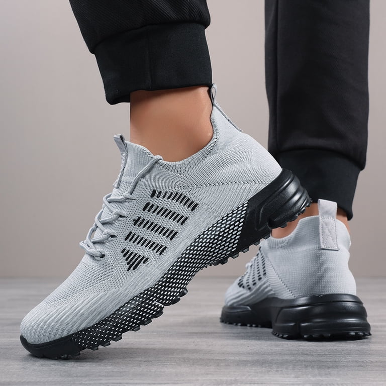 Men\'s Breathable Mesh Running Shoes - Non-Slip Casual Athletic Sneakers, Soft Amazon.com | Vooncosir Men main image 2