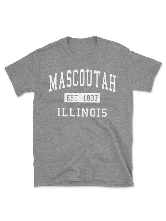Mascoutah Illinois Classic Established Men's Cotton T-Shirt
