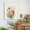 thumbnail image 2 of Hieng Wildflowers Watercolour Wall Art Print Poster Flower Set Decorative Canvas Painting Bedroom Living Room（Only canvas）, 2 of 6