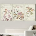 thumbnail image 2 of wall26 Canvas Print Wall Art Set Bird, Butterfly &amp; Roses with Typography Animals Wildlife Watercolor Modern Art Rustic Colorful Multicolor Pastel for Living Room, Bedroom, Office - 24"x36&qu, 2 of 5
