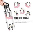 thumbnail image 4 of Penguins in Pink Swim Circles Sports Bottle with Straw Stainless Steel Water Jug Portable Thermal Cup Leak-proof 600ML, 4 of 9