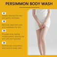 thumbnail image 5 of ONLYEOR Persimmon Body Wash for Old People Smell, Persimmon Body Wash for Strong Body Odor, Natural Deodorant Soap for Eliminating Odor 100ml, 5 of 7