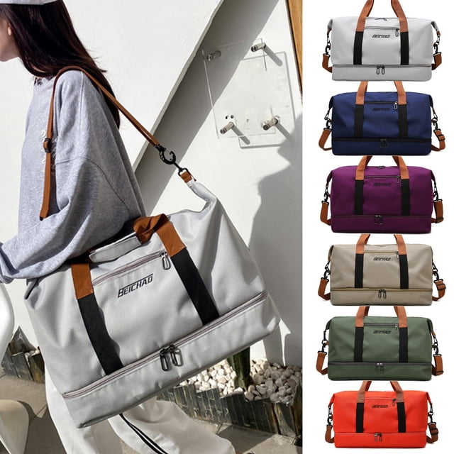 Xihbxyly Bolsa de Gimnasio Impermeable con Compartimentos para Zapatos y Ropa Mojada, Ligera y Duradera, Multiusos para Gimnasio, Deportes y Viajes, 46 X 28 X 25 Cm, Unisex.