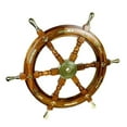 thumbnail image 5 of wooden ship wheel pirate décor 18,24,36 Inches | Wall Home Décor Nautical Style Captain Boat Wheel | Pirate Décor | Wall Hanging, 5 of 10