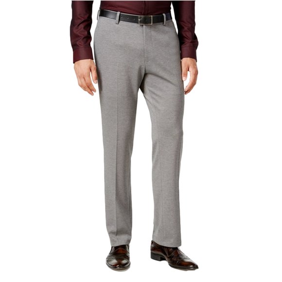 INC Pantalones de vestir de punto para hombre, gris, 34 W x 34 L I-N-C pantalones