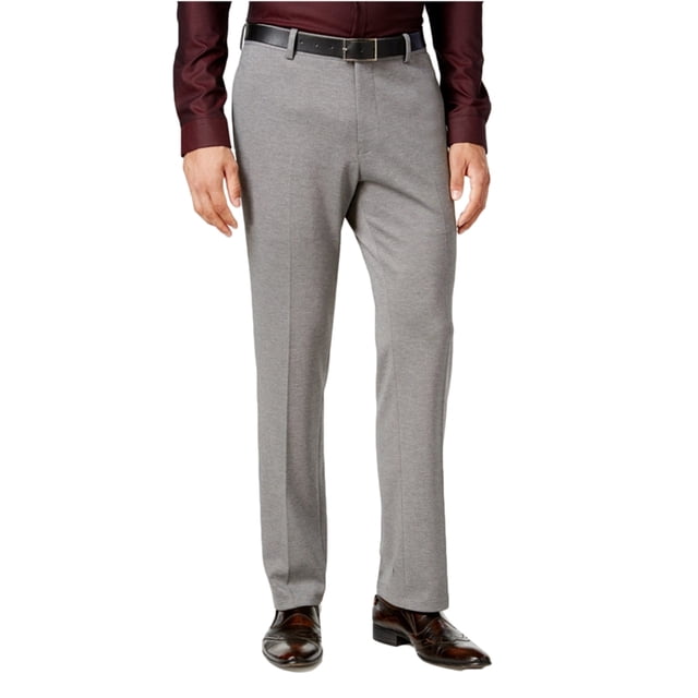 INC Pantalones de vestir de punto para hombre, gris, 34 W x 34 L I-N-C pantalones