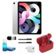 thumbnail image 1 of Apple iPad Air 10.9 Inch (256GB, Silver) with Red Wireless Earbuds and more Apple MYFW2LL/A-46, 1 of 6