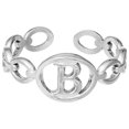 thumbnail image 1 of TIMIFIS Silver Rings Titanium Steel Plated 26 Letter English Opening Finger Hollow Valentine'S Day Gift, 1 of 1