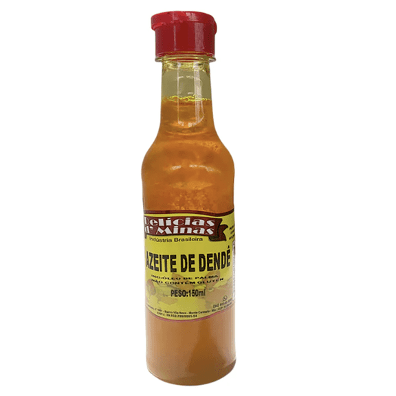 Delicias D’Minas Palm Oil (Dende Oil) 5.07 fl oz | Pack of 2 | Azeite de Dende