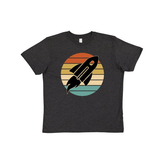 Inktastic Space Rocket Retro Sunset Youth T-Shirt