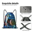 thumbnail image 4 of Goofa The Nightmare Before Christmas Print Drawstring Backpack Bag Sport Gym Sackpack Cinch Bags Drawstring Bags Draw String Sport Bag-Medium, 4 of 6