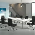 thumbnail image 4 of Boss Office Products Modern Conference Chair with Aluminum Arm and Base, Black, 4 of 10