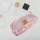 thumbnail image 5 of Bolsa de Maquillaje con Patrón Floral Único para Viajes Roja de Poliéster, 5 of 6