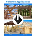 thumbnail image 2 of AOKLIT Hurricane Ties for Rafter, 24Pcs Hurricane Clips, Thickness 2.2mm(13 Gauge) Joist Hangers, Roof Brackets Fit 2X Truss to Rafter Connector for R, 2 of 7