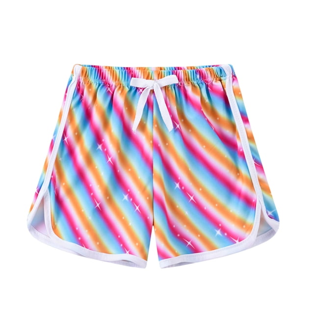 JLMSPLWG Shorts de Soccer pour Filles Taille 10-12 Jeans Déchirés Shorts à Carreaux Rouges Jeans Évasés Vêtements Preppy, Rose 7 Ans