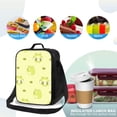 thumbnail image 4 of Honeii Cute Frog3 Print Insulated Lunch Bag, Reusable Lunch Box for Adult, Leakproof Cooler Bag for Work Office Travel Picnic, 4 of 7
