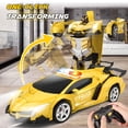 thumbnail image 2 of Coche a control remoto Britik Transform a escala 1:18 Police Yellow, 2 of 9