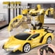 thumbnail image 2 of Coche a control remoto Britik Transform a escala 1:18 Police Yellow, 2 of 9