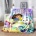 thumbnail image 1 of Gabby's dollhouse-manta de franela supersuave y cálida para niños y niñas, ropa de cama de viaje, sofá y cama, 1 of 3