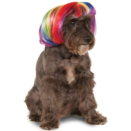 Rainbow Bob Pet Wig
