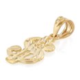 thumbnail image 3 of Ioka-14K Yellow Gold Dollar Sign Charm Pendant For Necklace or Chain, 3 of 6