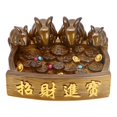 thumbnail image 1 of Estatua de conejo de resina, adorno para té, mascota, escritorio de oficina, estantería, artesanía Feng Shui, escultura de animal para el hogar,, 1 of 9
