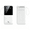White, variant on 10000mAh 20W Fast Charging Portable Power Bank with Built-in Cables, Type-C/USB, Digital Display, Flashlight,Purple