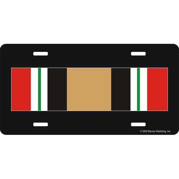 Army Iraq Veteran License Plate