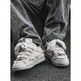 thumbnail image 4 of Spring And Autumn New Style Women's Casual Fashion Sneakers, Round Toe, Lace-up Low-top Comfortable Sports Street Style Shoes, 4 of 4