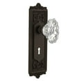 thumbnail image 3 of Nostalgic Warehouse Eadcha_Prv_234_Kh Vintage Chateau Fluted Crystal Privacy Door Knob Set, 3 of 6