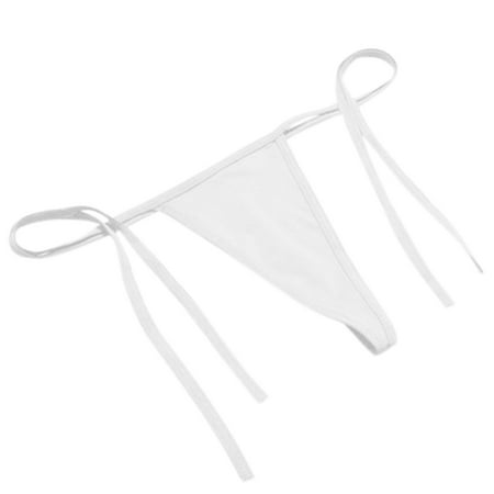 

DENGDENG Side Tie Bow Thongs for Women Pack Solid Low Waisted Sexy G String